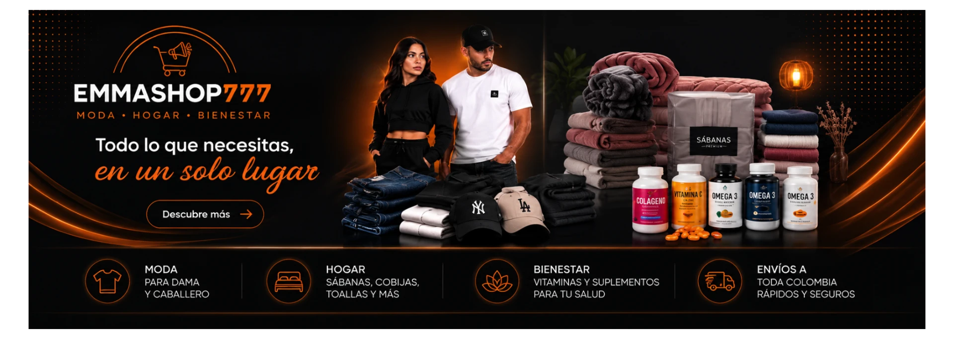 Emmashop777 — Moda, Hogar y Bienestar. Todo lo que necesitas, en un solo lugar.